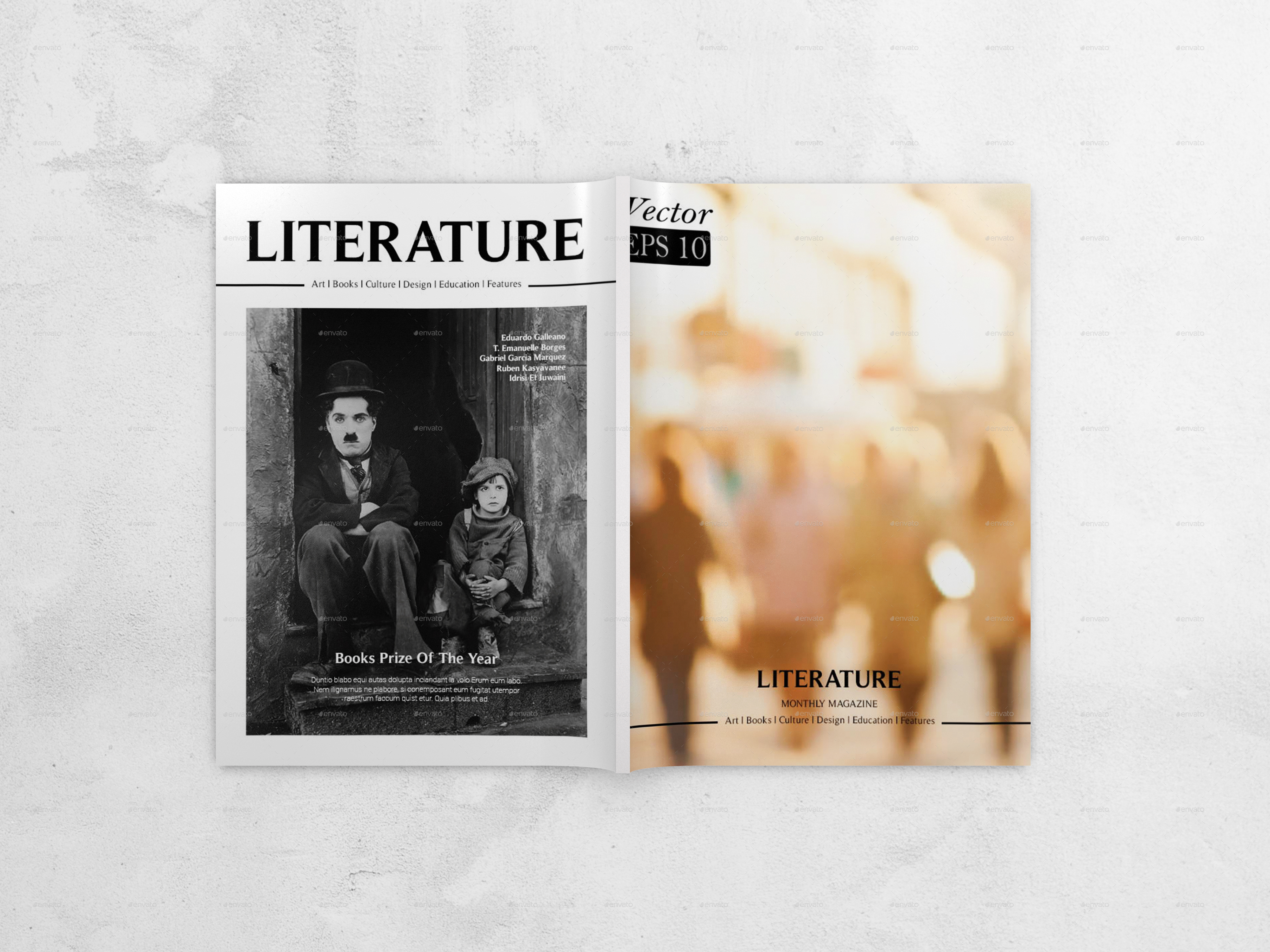 Literature Magazine Template by bookrak GraphicRiver